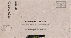 Desktop Screenshot of occamdeli.com